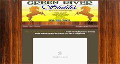 Desktop Screenshot of greenriverstables.biz