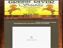 Tablet Screenshot of greenriverstables.biz